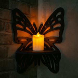 বাটারফ্লাই সেলফ ৩ পিস সেট (লাইট সহ)