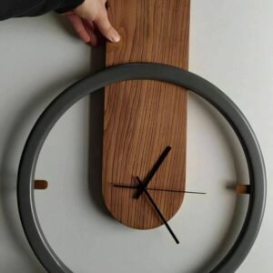 Wood circle wall clock 101